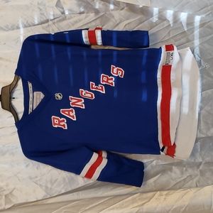 REEBOK  NHL NEW YORK RANGERS BRAD RICHARDS #19 BLUE JERSEY BOYS SIZE L/XL